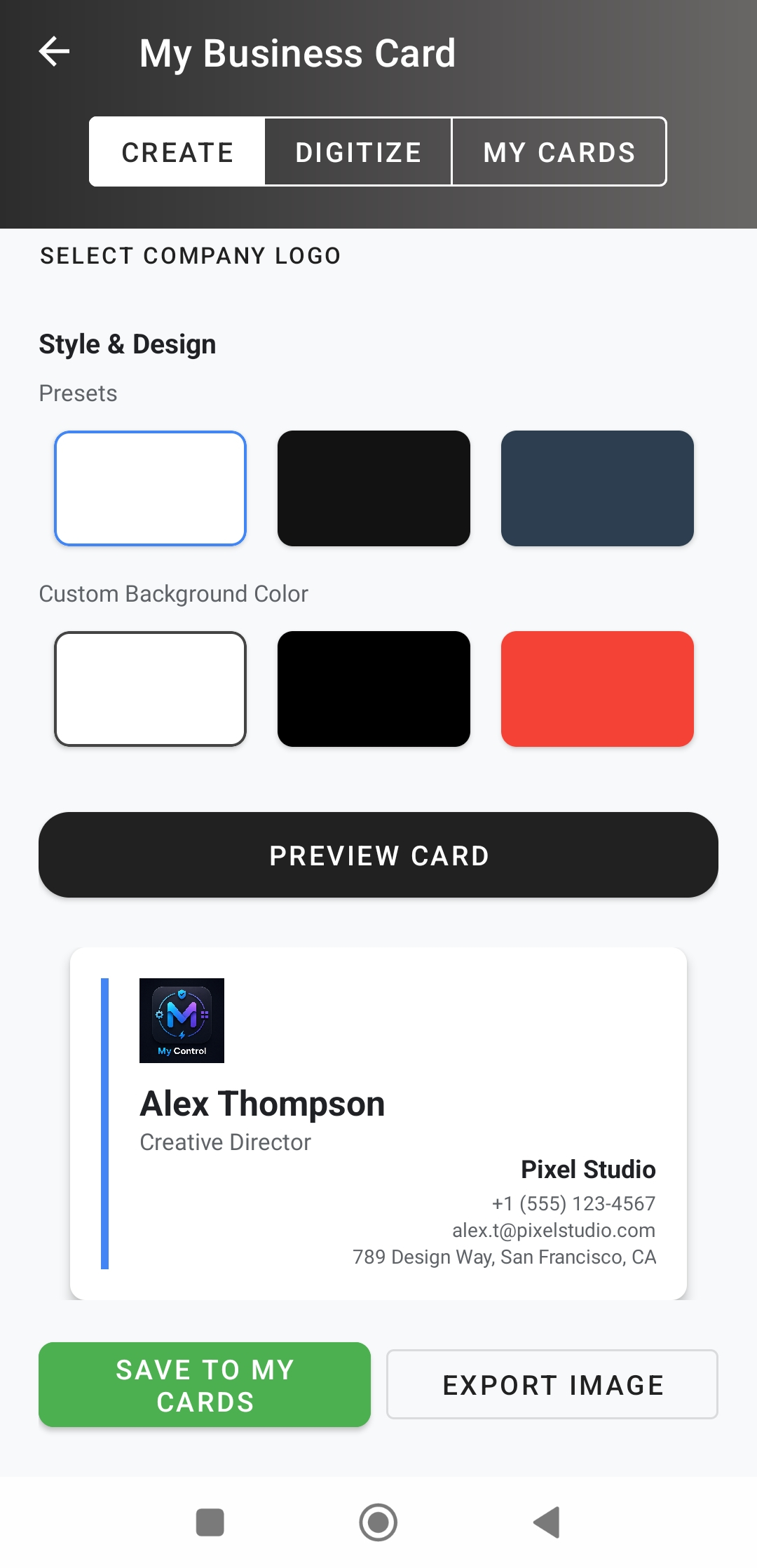 Business Card