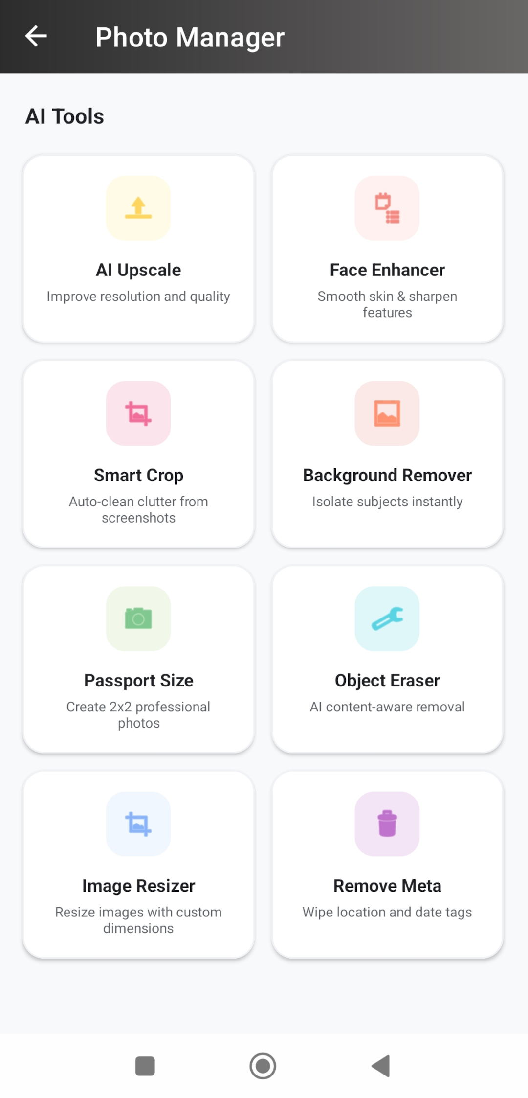 Photo Manager AI tools